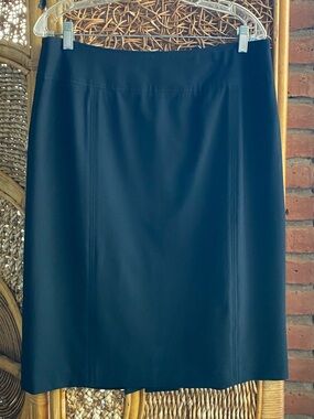 Michael Kors Black Pleated Pencil Skirt Size 12 Excellent Condition